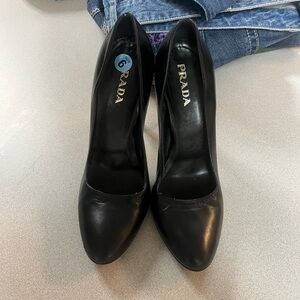 Prada Classic Black Heels